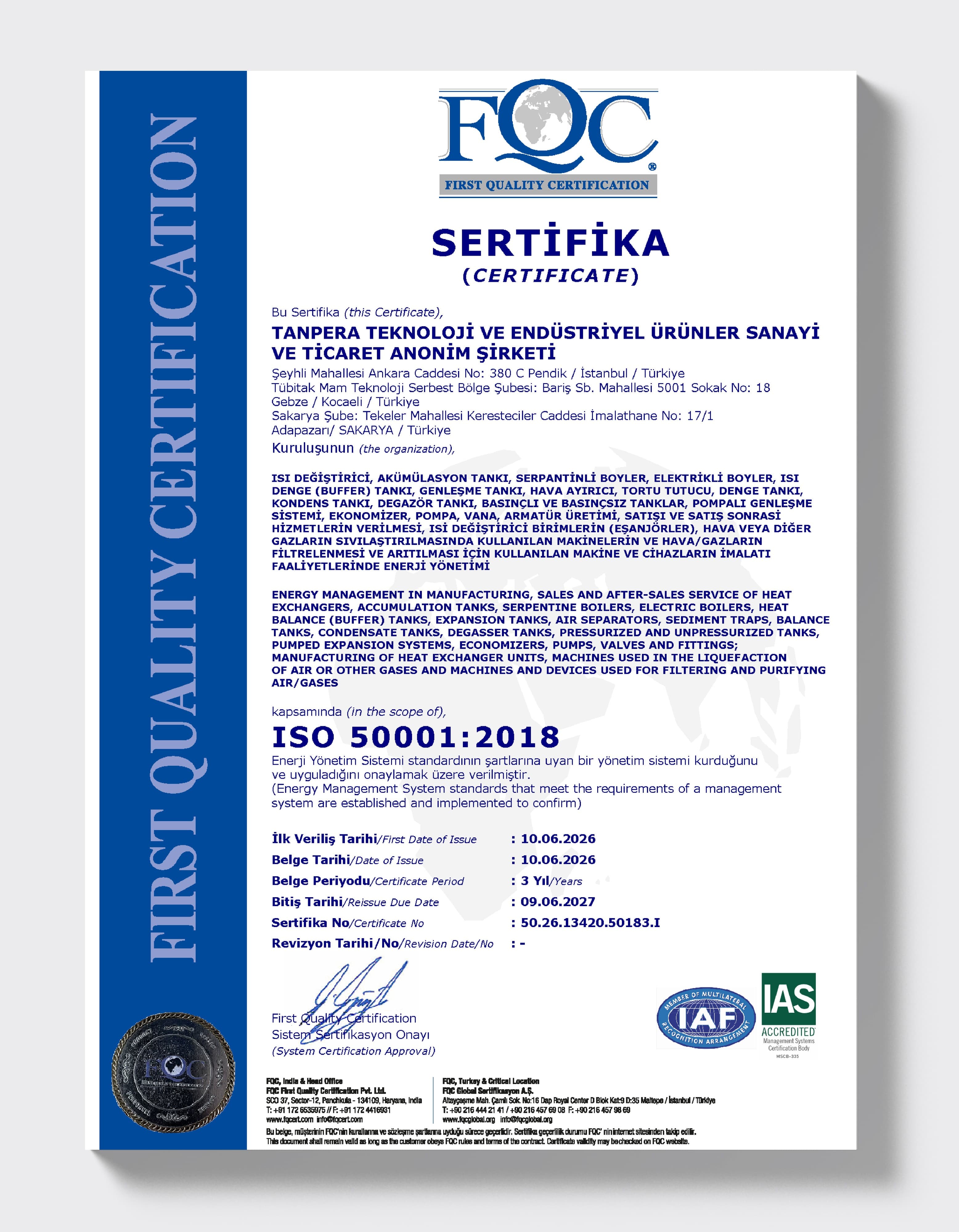 ISO 50001:2018 — Energy Management