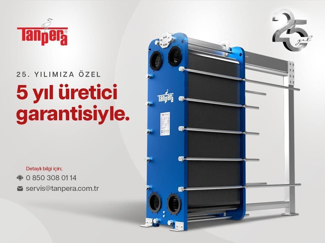 25th Anniversary Assurance from Tanpera: 5-Year Manufacturer Warranty on Plate Heat Exchangers!
